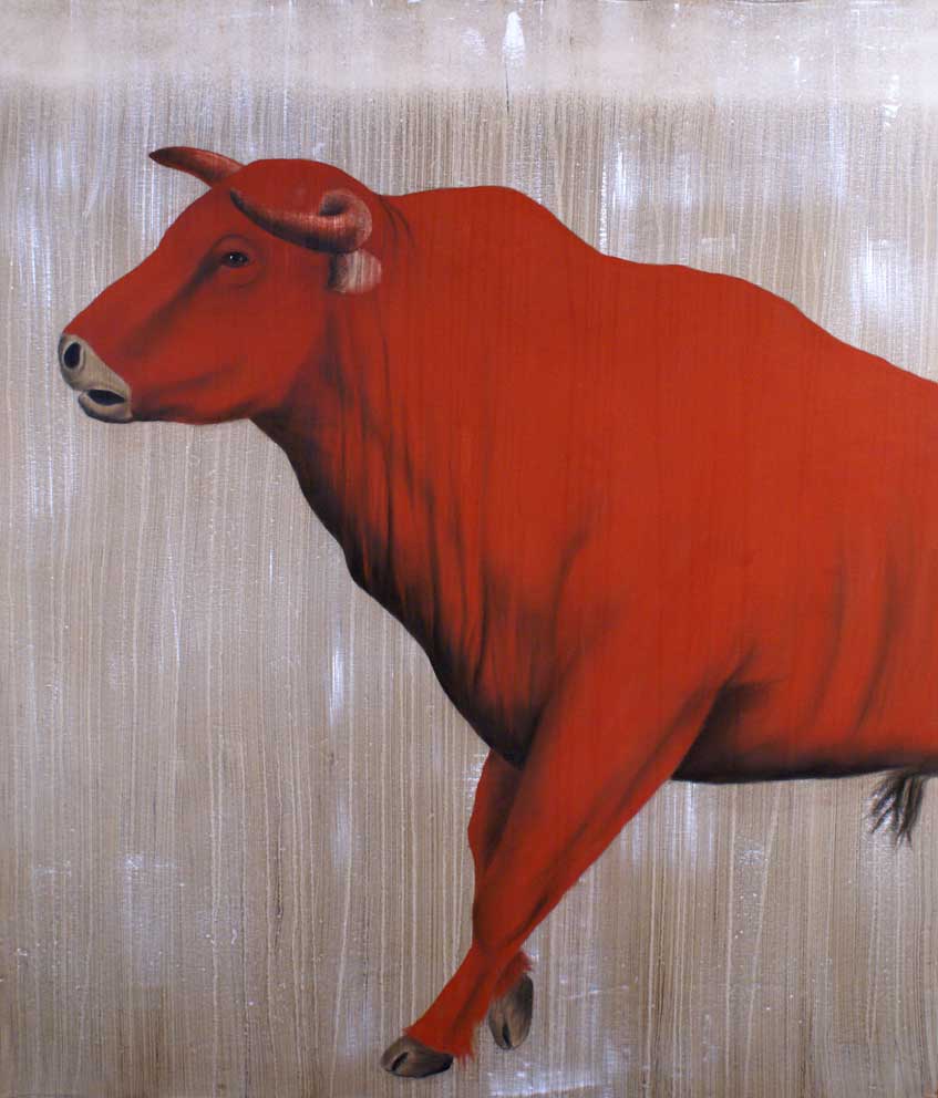 Redbull-14 Red-bull Thierry Bisch Contemporary painter animals painting art  nature biodiversity conservation 