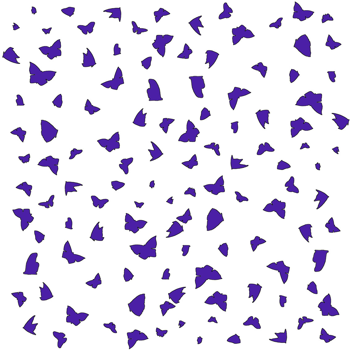 Purple Butterflies on White alt_image_2_fr 