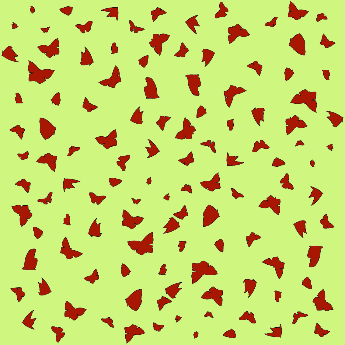 Red Butterflies on Green papillon-lépidoptère-sphynx-aurore-bombyx-paon-du-jour-monarque Thierry Bisch artiste peintre animaux tableau art  nature biodiversité conservation  