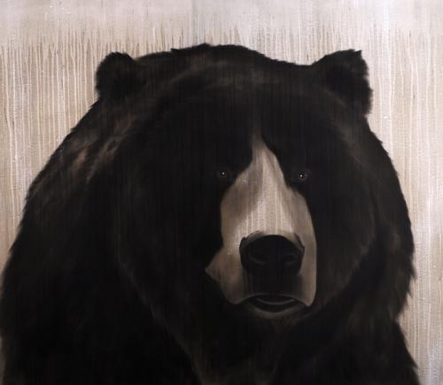 Bear Thierry Bisch Contemporary painter animals painting art decoration nature biodiversity conservation