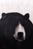 TEDDY GRIZZLY ours-brun-grizzly-kodiak Thierry Bisch artiste peintre contemporain animaux tableau art  nature biodiversité conservation 