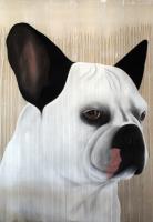 BABA 04 French-bulldog-dog-pet Thierry Bisch Contemporary painter animals painting art  nature biodiversity conservation