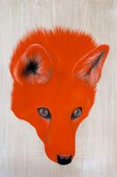 RED FOX RENARD-RENARD-ROUGE Thierry Bisch artiste peintre contemporain animaux tableau art  nature biodiversité conservation 