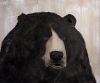 GRIZZLY-BEAR-   Animal painting, wildlife painter.Dogs, bears, elephants, bulls on canvas for art and decoration by Thierry Bisch 