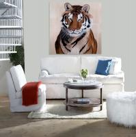 ROYAL-TIGER tigre Thierry Bisch artiste peintre animaux tableau art  nature biodiversité conservation 