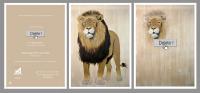 Invitation Monaco 2016 lion-asiatique-indien-persan-panthera-leo-persica-extinction-protégé-disparition Thierry Bisch artiste peintre contemporain animaux tableau art  nature biodiversité conservation 