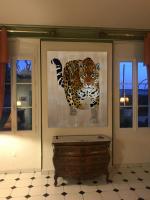 Pantera-Onca panthera-onca-jaguar-delete-extinction-protégé-disparition- Thierry Bisch artiste peintre contemporain animaux tableau art  nature biodiversité conservation 