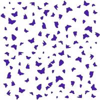 Purple Butterflies on White   Peinture animalière, art animalier, peintre tableau animal, cheval, ours, élephant, chien sur toile et décoration par Thierry Bisch 