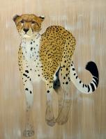 ACINONYX JUBATUS acinonyx-jubatus-cheetah-delete-threatened-endangered-extinction- Thierry Bisch Contemporary painter animals painting art  nature biodiversity conservation