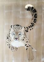 PANTHERA UNCIA panthera-uncia-snow-leaopard-ounce-delete-threatened-endangered-extinction-thierry-bisch Thierry Bisch Contemporary painter animals painting art  nature biodiversity conservation