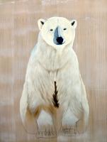 URSUS MARITIMUS ursus-maritimus-ours-polaire-blanc-delete-extinction-protégé-disparition- Thierry Bisch artiste peintre animaux tableau art  nature biodiversité conservation 
