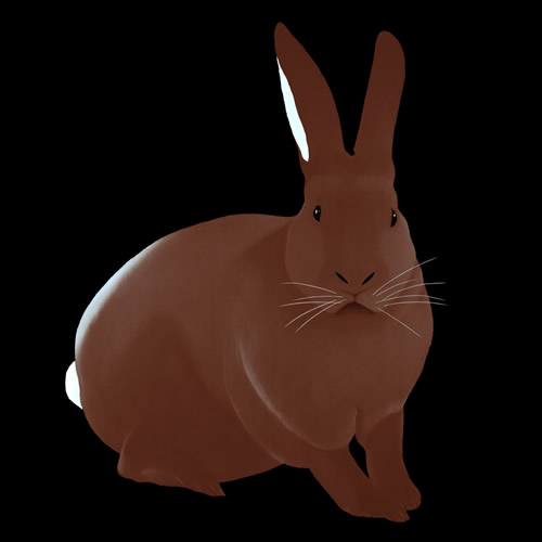 LAPIN Chocolate rabbit Showroom - Inkjet on plexi, limited editions, numbered and signed. Wildlife painting Art and decoration. Click to select an image, organise your own set, order from the painter on line